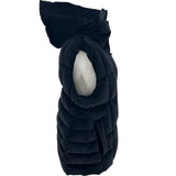 モンクレール MONCLER JANE ダウンベスト ブラック ベロア レディース ダウンベスト