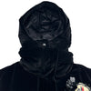 モンクレール MONCLER JANE ダウンベスト ブラック ベロア レディース ダウンベスト