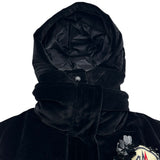 モンクレール MONCLER JANE ダウンベスト ブラック ベロア レディース ダウンベスト