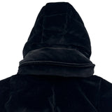 モンクレール MONCLER JANE ダウンベスト ブラック ベロア レディース ダウンベスト