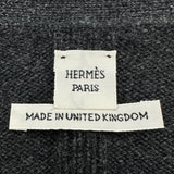 エルメス HERMES セリエボタンカシミヤニットカーディガン グレー カシミヤ レディース その他トップス