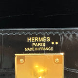 エルメス HERMES ケリー28 外縫い U刻 ブラック ゴールド金具 ニロティカスリセ レディース ハンドバッグ