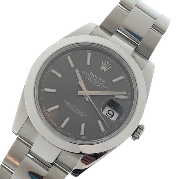 ロレックス ROLEX デイトジャスト41 スレート 126300 グレー SS メンズ 腕時計