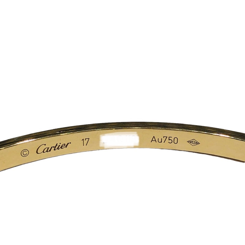 カルティエ Cartier ラブブレス SM #17 K18イエローゴールド ジュエリー | 中古ブランドリユースショップ OKURA(おお蔵)