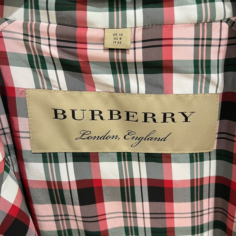 バーバリーロンドン  BURBERRY LONDON ベルテッドトレンチコート チェック 42 8002346 マルチカラー レーヨン レディース トレンチコート