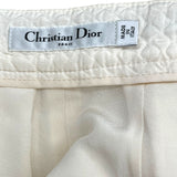 クリスチャン・ディオール Christian Dior キルティングショートパンツ 5E21410A1722 クリーム シルク レディース ショートパンツ