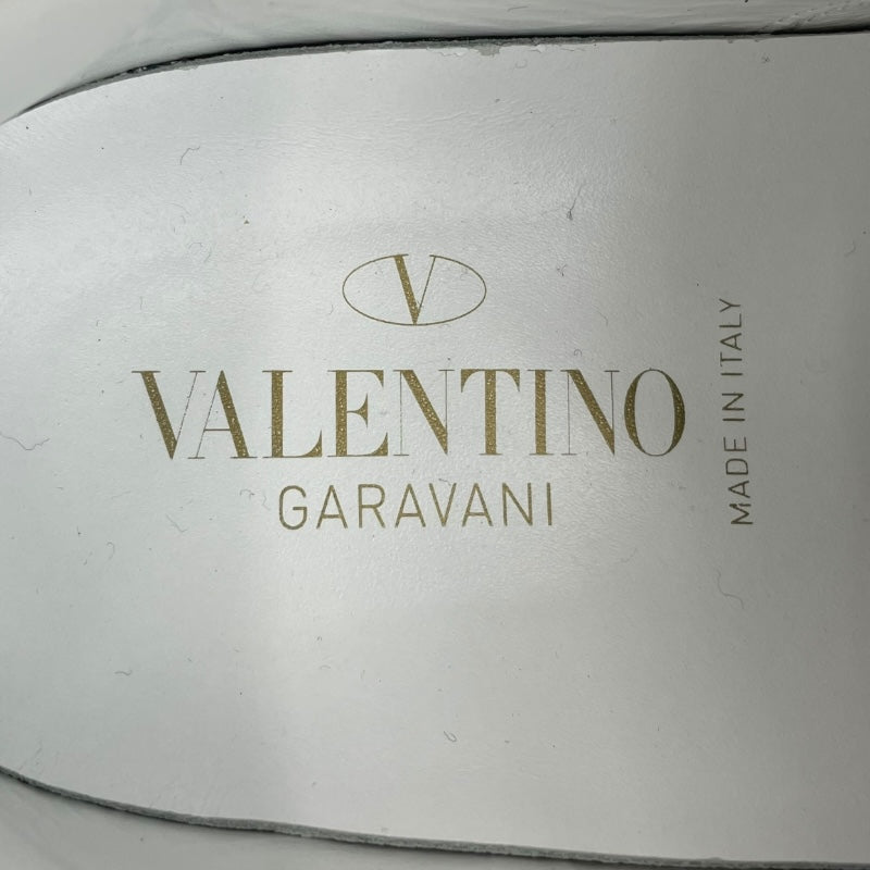 ヴァレンティノ VALENTINO バタフライキャンバスローカットスニーカー ホワイト コットン レディース スニーカー