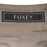 フォクシー FOXEY Cross Lillyキルティングフレアスカート 43043 ブラウン ウール ウール レディース スカート