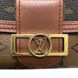 ルイ・ヴィトン LOUIS VUITTON ポルトフォイユ・ドーフィーヌコンパクト M68725 ブラウン  モノグラムリバース ユニセックス 三つ折り財布