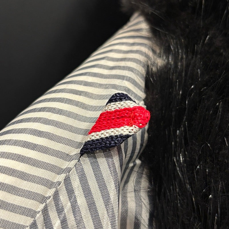 モンクレール MONCLER CHESTER ファーカラーロングダウンコート ブラック ナイロン メンズ その他アウター