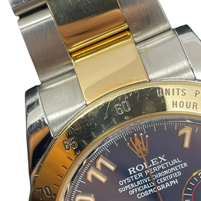 ロレックス ROLEX デイトナ G番 116523 ブルー K18YG/SS 自動巻き メンズ 腕時計
