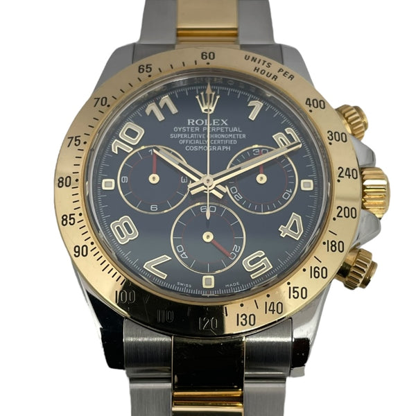 ロレックス ROLEX デイトナ G番 116523 ブルー K18YG/SS 自動巻き メンズ 腕時計