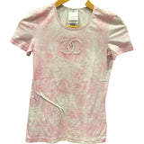 シャネル CHANEL ココマークタイダイTシャツ P34611 ピンク コットン レディース 半袖Ｔシャツ