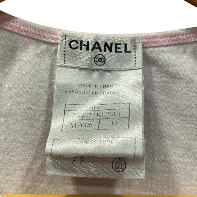 シャネル CHANEL ココマークタイダイTシャツ P34611 ピンク コットン レディース 半袖Ｔシャツ