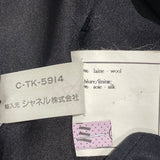 シャネル CHANEL ノーカラーウールジャケット PO5179 ブラック ウール レディース ノーカラージャケット