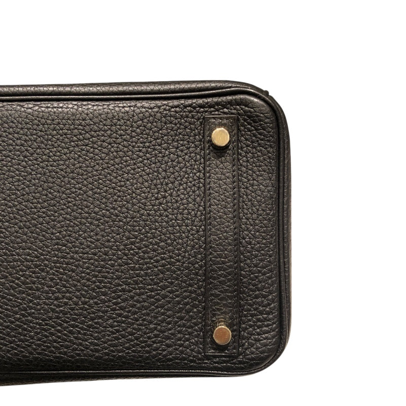 エルメス HERMES バーキン30 □M刻 ブラック　ゴールド金具 トゴ レディース ハンドバッグ