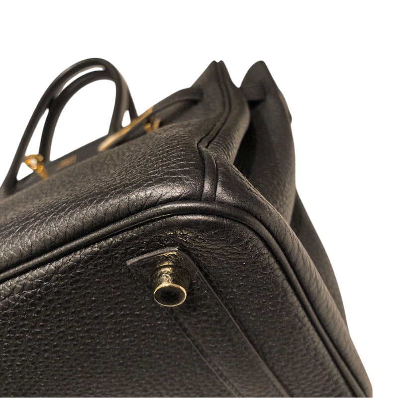 エルメス HERMES バーキン30 □M刻 ブラック　ゴールド金具 トゴ レディース ハンドバッグ