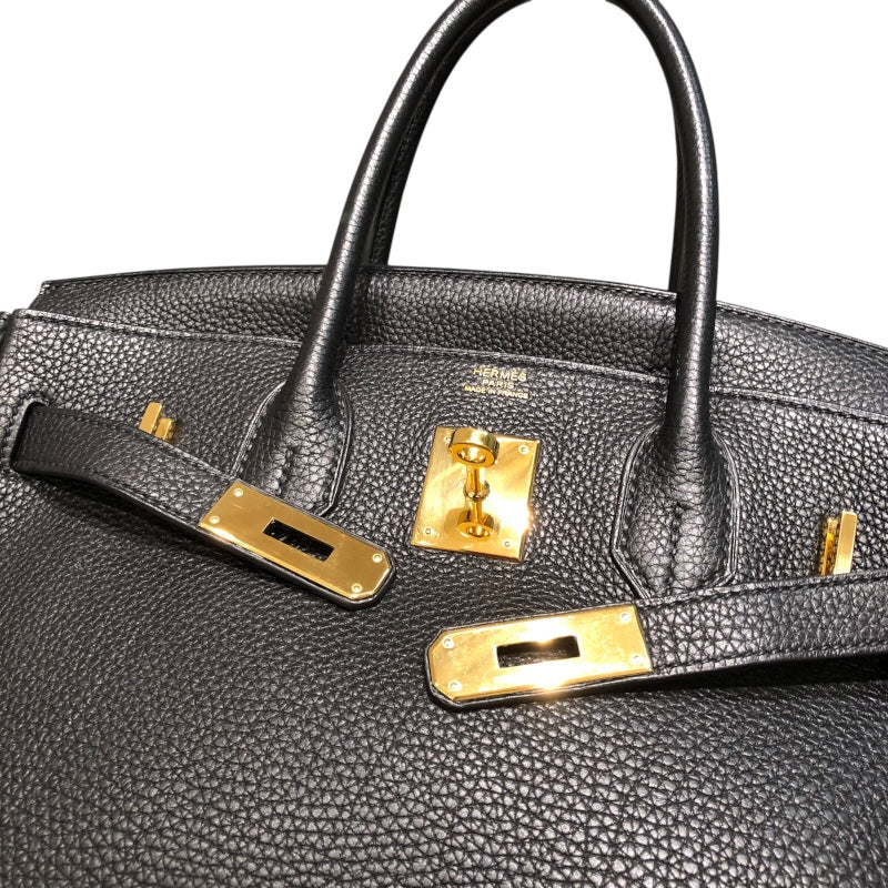 エルメス HERMES バーキン30 □M刻 ブラック　ゴールド金具 トゴ レディース ハンドバッグ