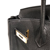 エルメス HERMES バーキン30 □M刻 ブラック　ゴールド金具 トゴ レディース ハンドバッグ