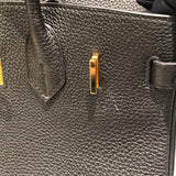 エルメス HERMES バーキン30 □M刻 ブラック　ゴールド金具 トゴ レディース ハンドバッグ