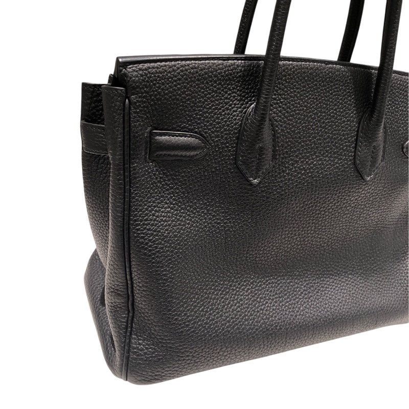 エルメス HERMES バーキン30 □M刻 ブラック　ゴールド金具 トゴ レディース ハンドバッグ