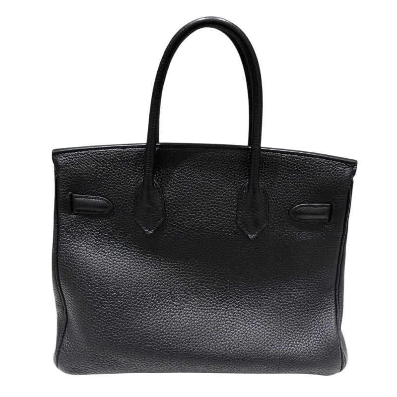 エルメス HERMES バーキン30 □M刻 ブラック　ゴールド金具 トゴ レディース ハンドバッグ