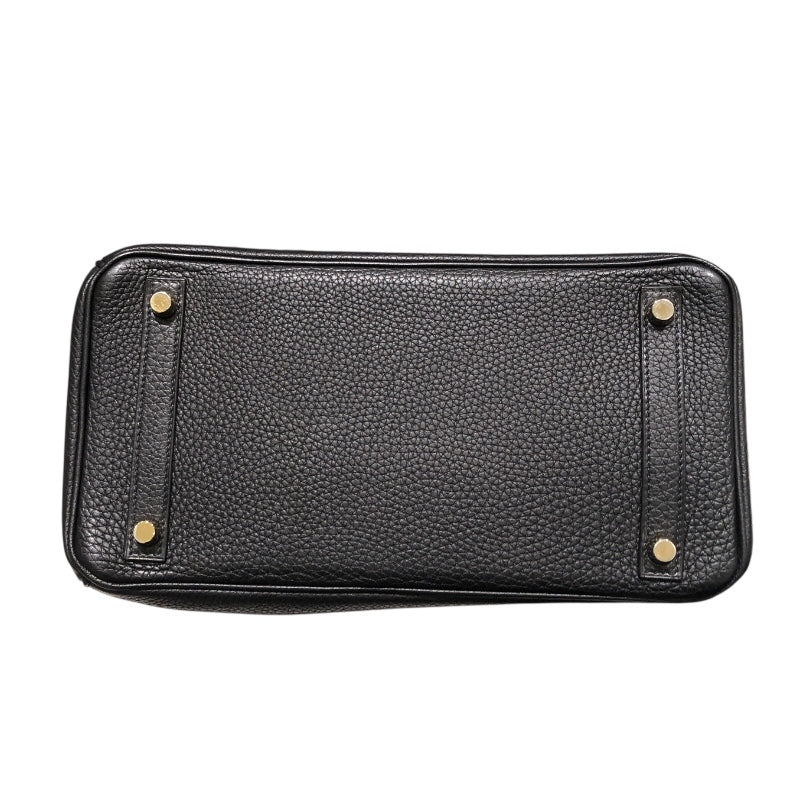 エルメス HERMES バーキン30 □M刻 ブラック　ゴールド金具 トゴ レディース ハンドバッグ