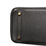 エルメス HERMES バーキン30 □M刻 ブラック　ゴールド金具 トゴ レディース ハンドバッグ