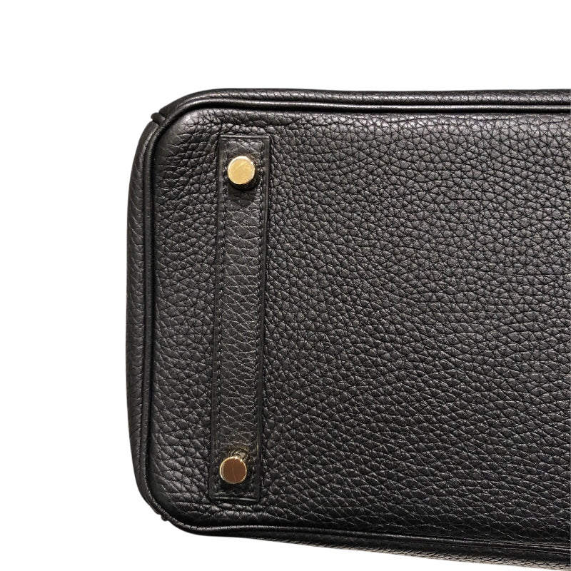 エルメス HERMES バーキン30 □M刻 ブラック　ゴールド金具 トゴ レディース ハンドバッグ