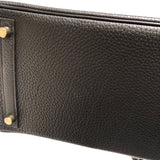 エルメス HERMES バーキン30 □M刻 ブラック　ゴールド金具 トゴ レディース ハンドバッグ