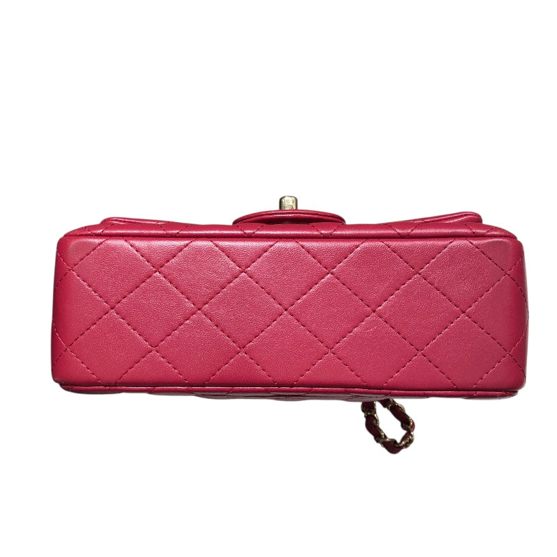 シャネル CHANEL ミニマトラッセ20 A69900 ピンク　ゴールド金具 ラム レディース ショルダーバッグ