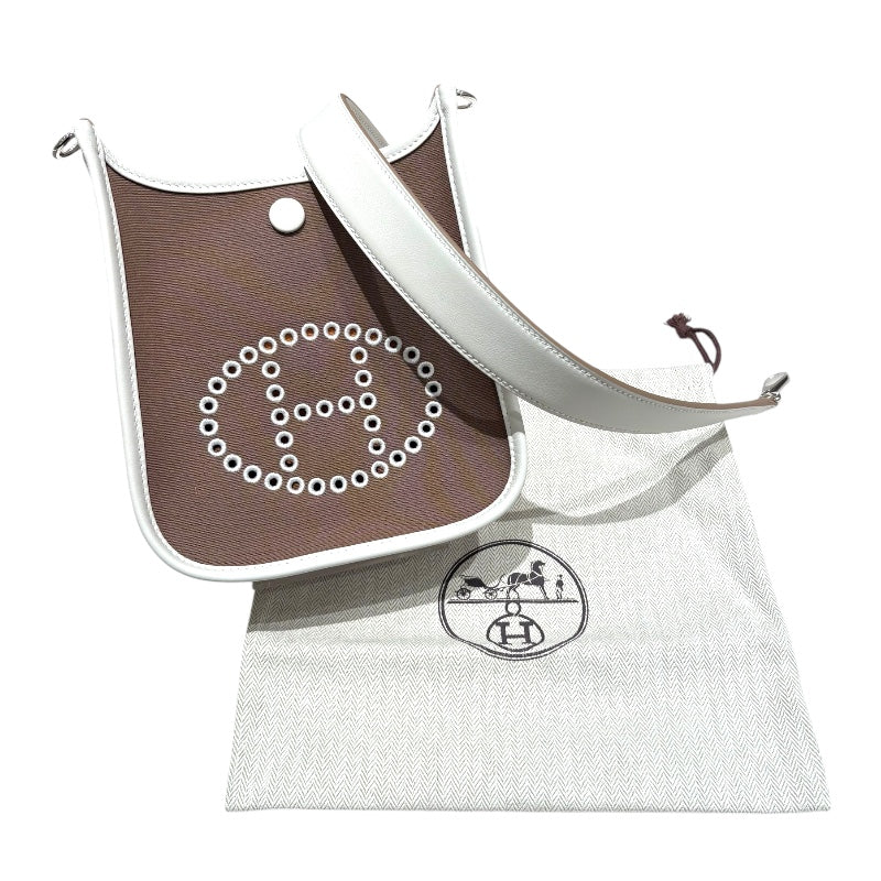 エルメス HERMES ネオエヴリンTPM エトゥープ/グリペール　SV金具 トワルオフィシェ/スイフト レディース ショルダーバッグ