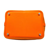 エルメス HERMES ピコタンロックPM　カーゴ B刻 オレンジ スイフト/トワルエラン レディース ハンドバッグ