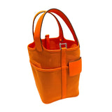 エルメス HERMES ピコタンロックPM　カーゴ B刻 オレンジ スイフト/トワルエラン レディース ハンドバッグ