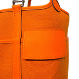 エルメス HERMES ピコタンロックPM　カーゴ B刻 オレンジ スイフト/トワルエラン レディース ハンドバッグ