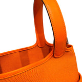 エルメス HERMES ピコタンロックPM　カーゴ B刻 オレンジ スイフト/トワルエラン レディース ハンドバッグ