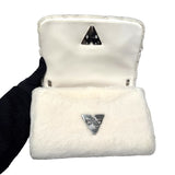 ルイ・ヴィトン LOUIS VUITTON GO-14PM M12706 ホワイト　シルバー金具 ミンクファー/ラム/レザー レディース ショルダーバッグ