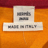 エルメス HERMES ツイルレーヌニットセーター オレンジ シルク シルク レディース ニット
