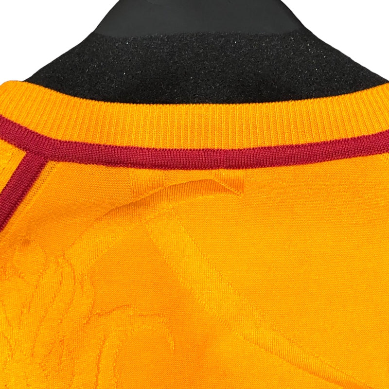 エルメス HERMES ツイルレーヌニットセーター オレンジ シルク シルク レディース ニット