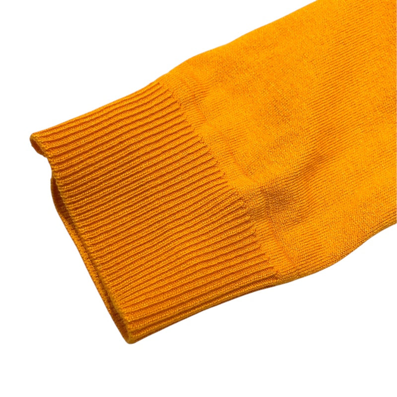 エルメス HERMES ツイルレーヌニットセーター オレンジ シルク シルク レディース ニット
