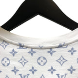 ルイ・ヴィトン LOUIS VUITTON モノグラム総柄プリントTシャツ FJTS01 ホワイト・シルバー金具 コットン コットン メンズ 半袖Ｔシャツ