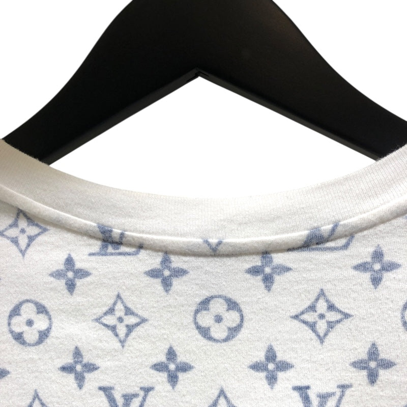 ルイ・ヴィトン LOUIS VUITTON モノグラム総柄プリントTシャツ FJTS01 ホワイト・シルバー金具 コットン コットン メンズ 半袖Ｔシャツ