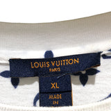 ルイ・ヴィトン LOUIS VUITTON モノグラム総柄プリントTシャツ FJTS01 ホワイト・シルバー金具 コットン コットン メンズ 半袖Ｔシャツ
