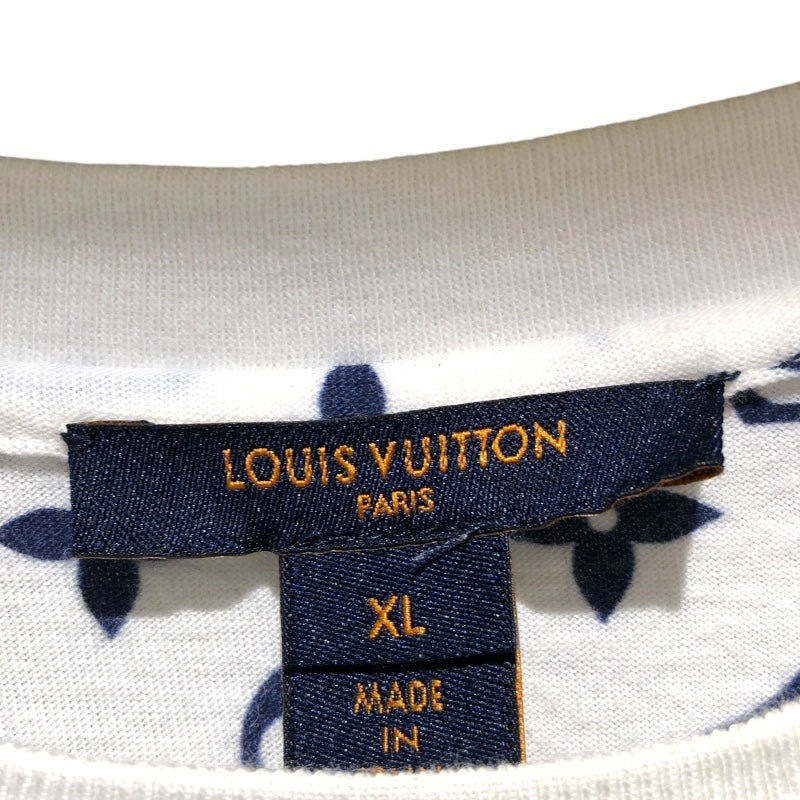ルイ・ヴィトン LOUIS VUITTON モノグラム総柄プリントTシャツ FJTS01 ホワイト・シルバー金具 コットン コットン メンズ 半袖Ｔシャツ