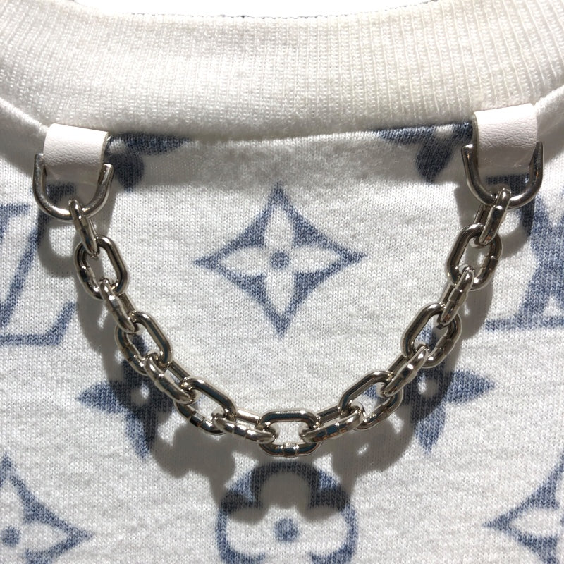 ルイ・ヴィトン LOUIS VUITTON モノグラム総柄プリントTシャツ FJTS01 ホワイト・シルバー金具 コットン コットン メンズ 半袖Ｔシャツ