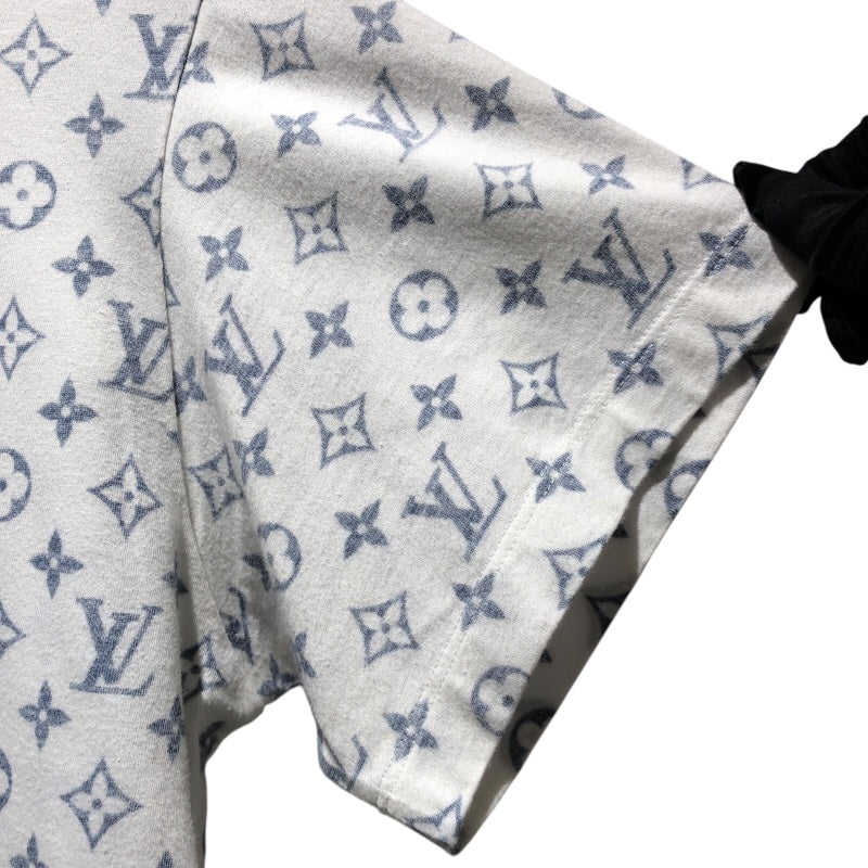 ルイ・ヴィトン LOUIS VUITTON モノグラム総柄プリントTシャツ FJTS01 ホワイト・シルバー金具 コットン コットン メンズ 半袖Ｔシャツ