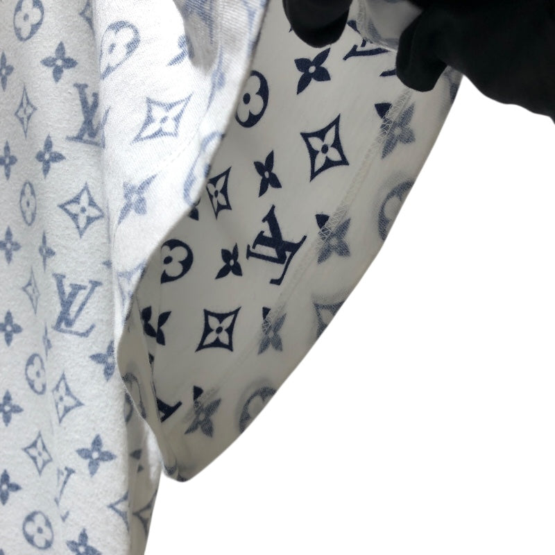 ルイ・ヴィトン LOUIS VUITTON モノグラム総柄プリントTシャツ FJTS01 ホワイト・シルバー金具 コットン コットン メンズ 半袖Ｔシャツ