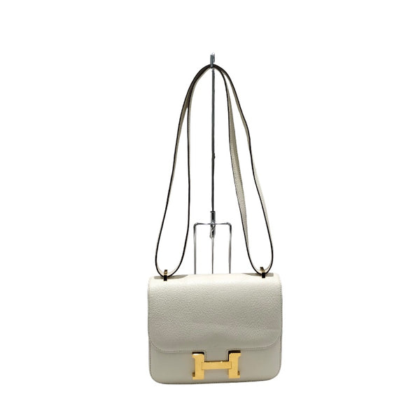 エルメス HERMES コンスタンス３ミニ Z刻 ナタ　ゴールド金具 シェーブル レディース ショルダーバッグ