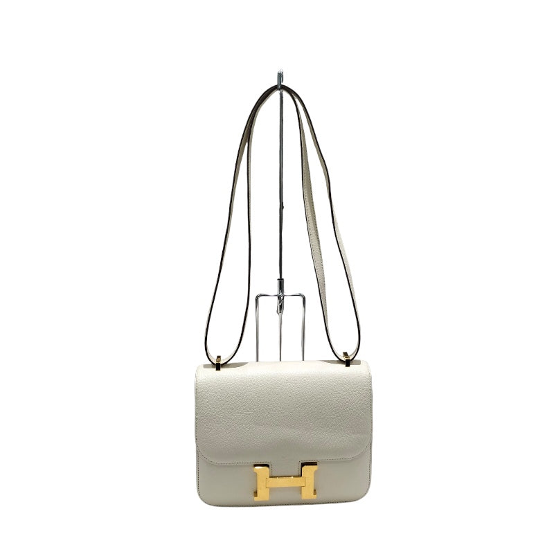 エルメス HERMES コンスタンス３ミニ Z刻 ナタ　ゴールド金具 シェーブル レディース ショルダーバッグ