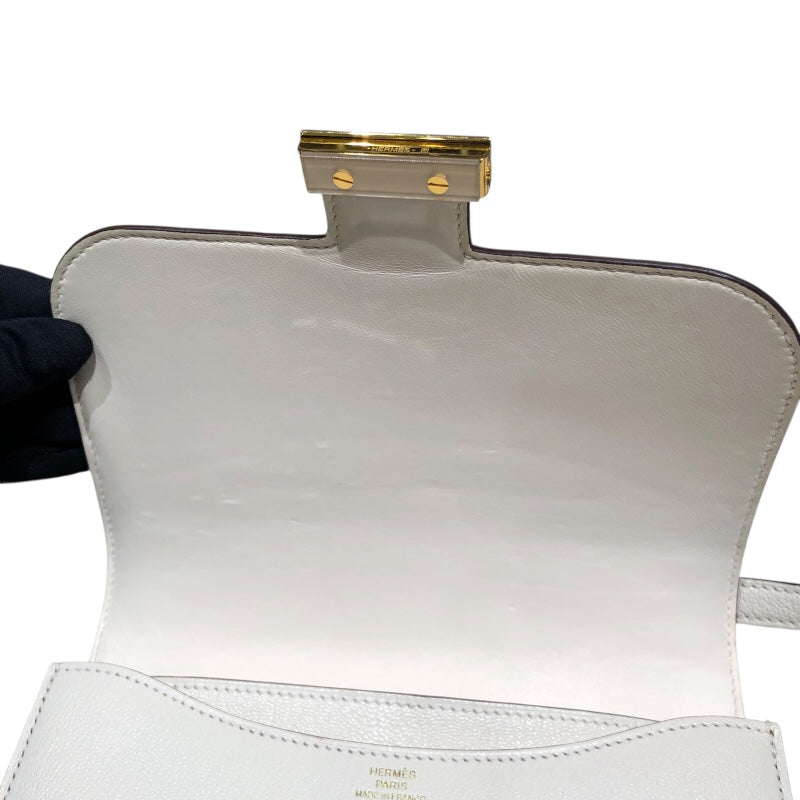 エルメス HERMES コンスタンス３ミニ Z刻 ナタ　ゴールド金具 シェーブル レディース ショルダーバッグ